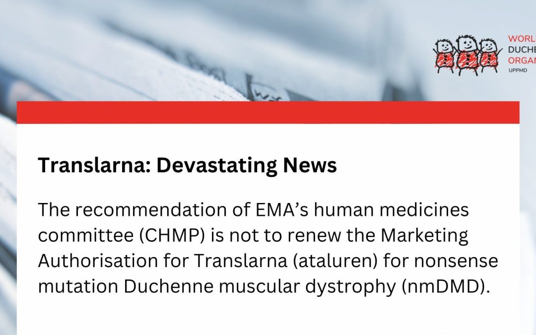 Translarna (ataluren): Devastating news for the Duchenne community